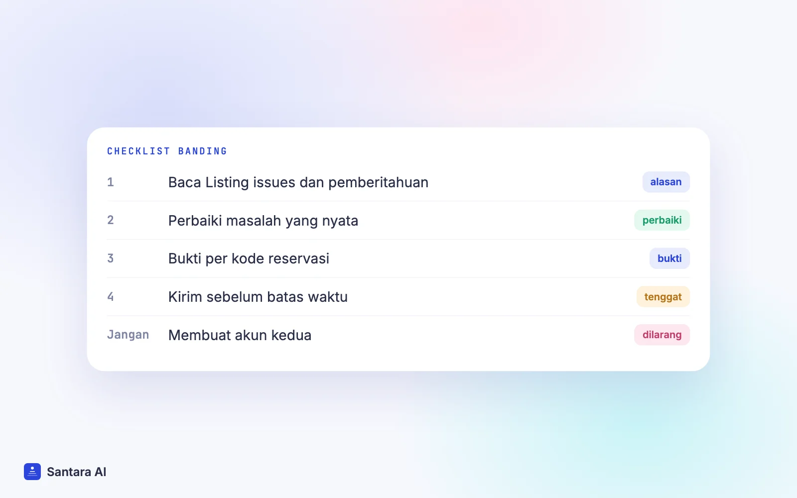 Checklist banding Airbnb: baca alasan, perbaiki masalah nyata, kumpulkan bukti per kode reservasi, kirim sebelum batas waktu