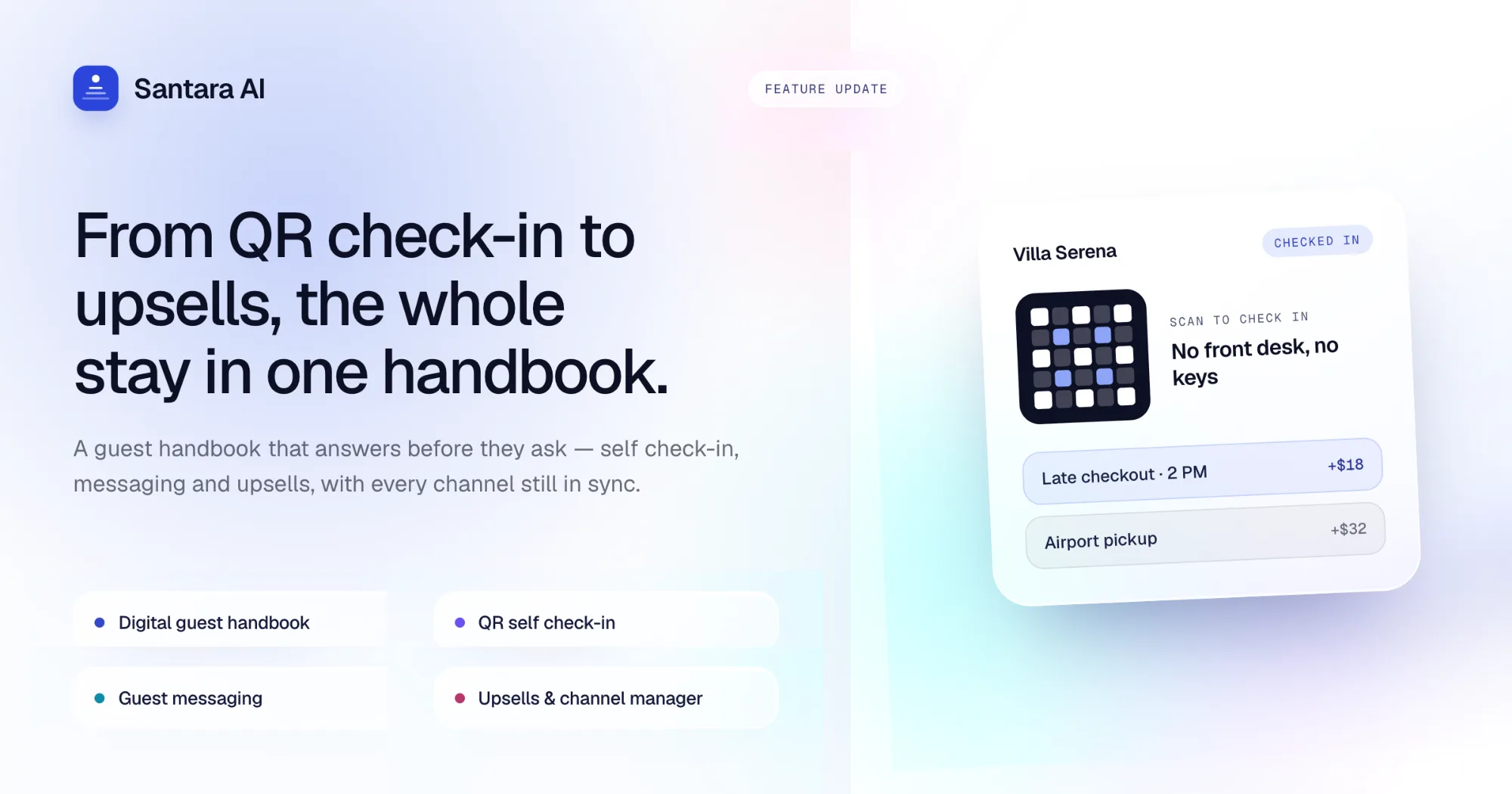 What's New in Santara AI: QR Guest Guidebook & Smart Inbox