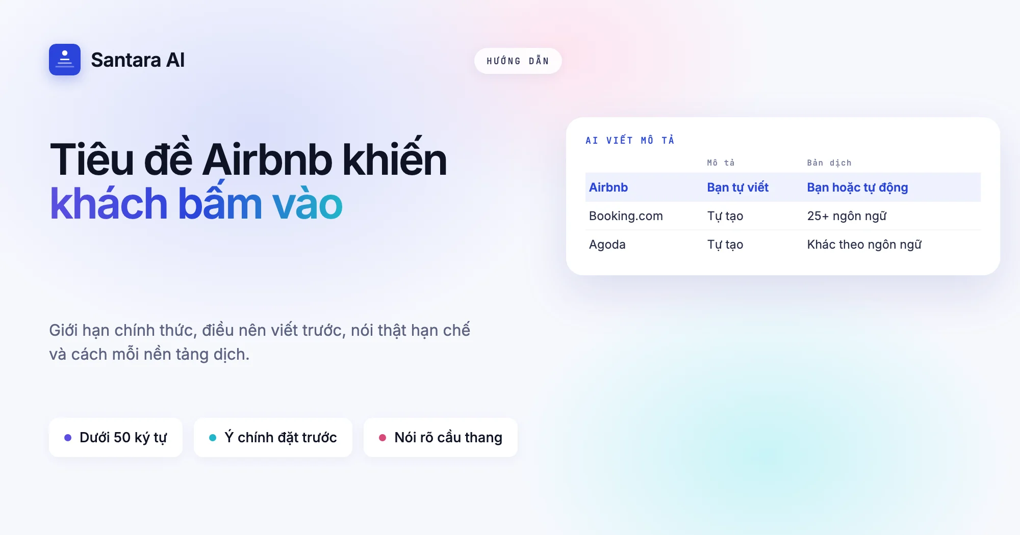 Ảnh bìa hướng dẫn viết tiêu đề và mô tả homestay trên Airbnb